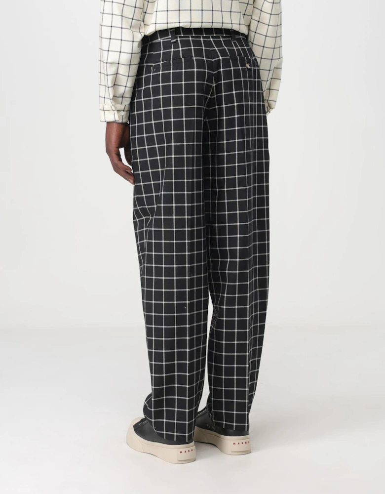 Checked Trousers Relaxed Fit