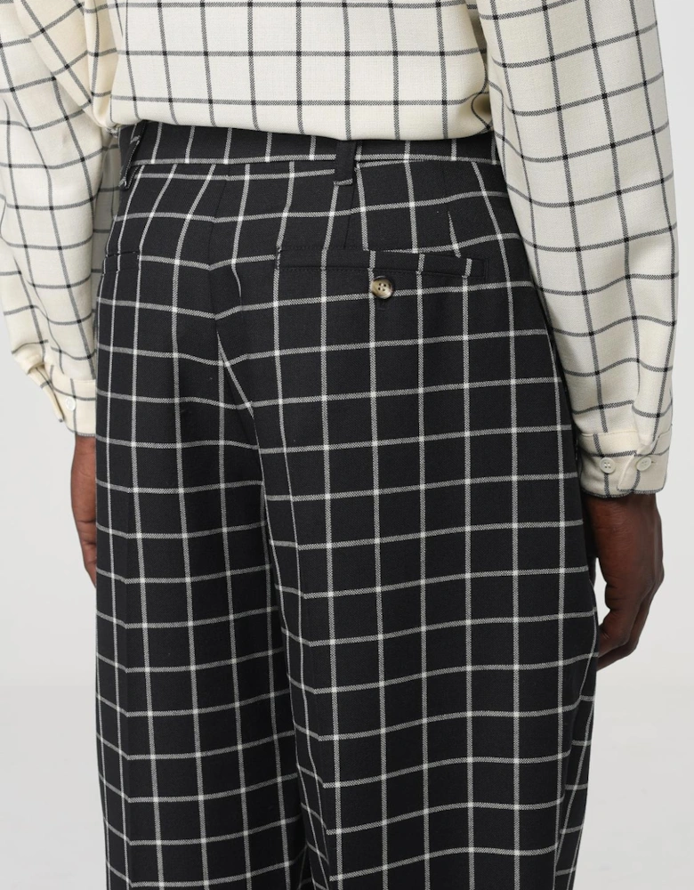 Checked Trousers Relaxed Fit