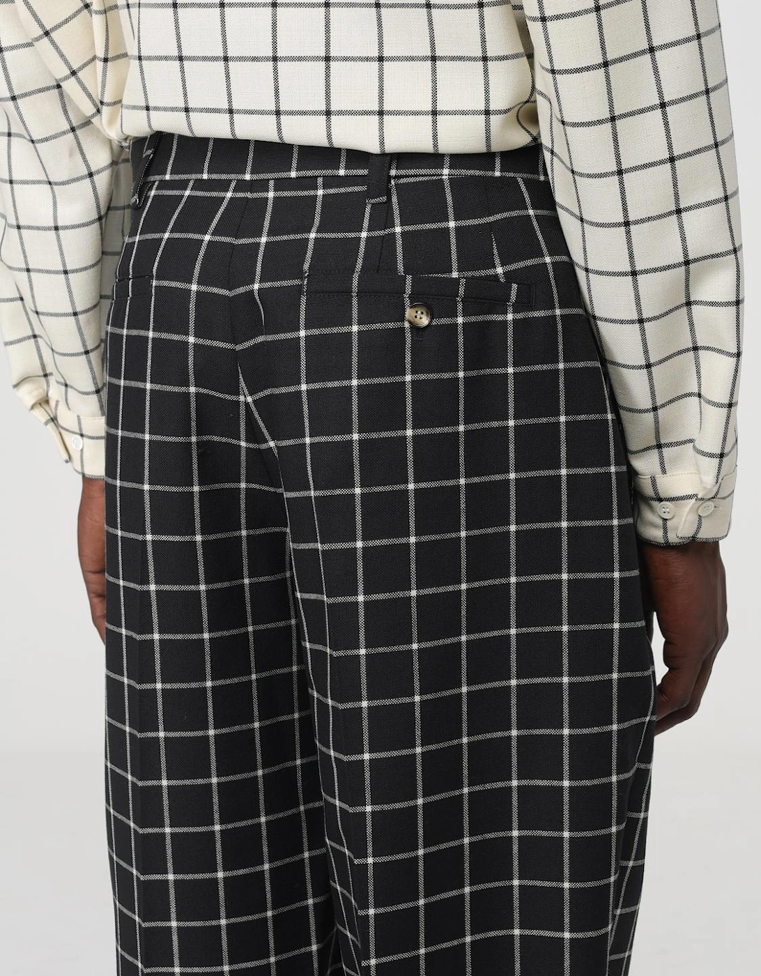 Checked Trousers Relaxed Fit