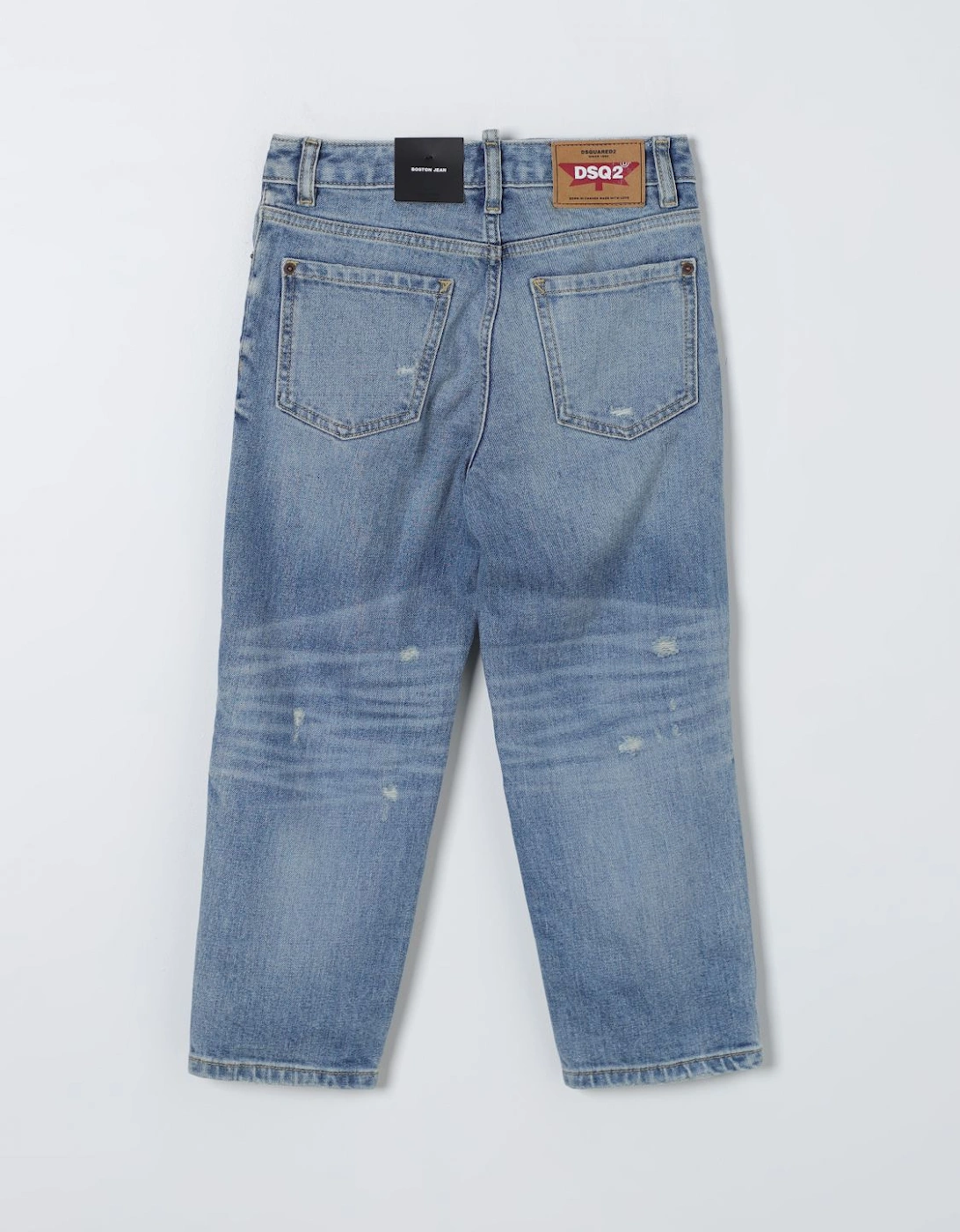 Kids Straight Leg Distressed Jeans