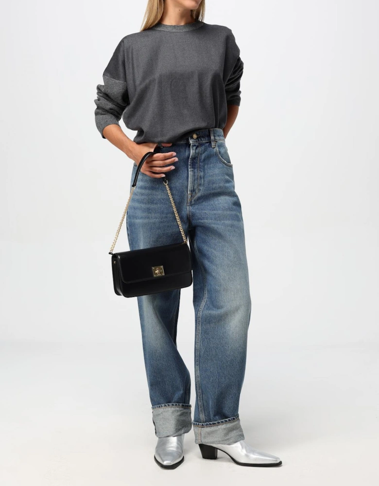 Clutch Bag with Chain Strap