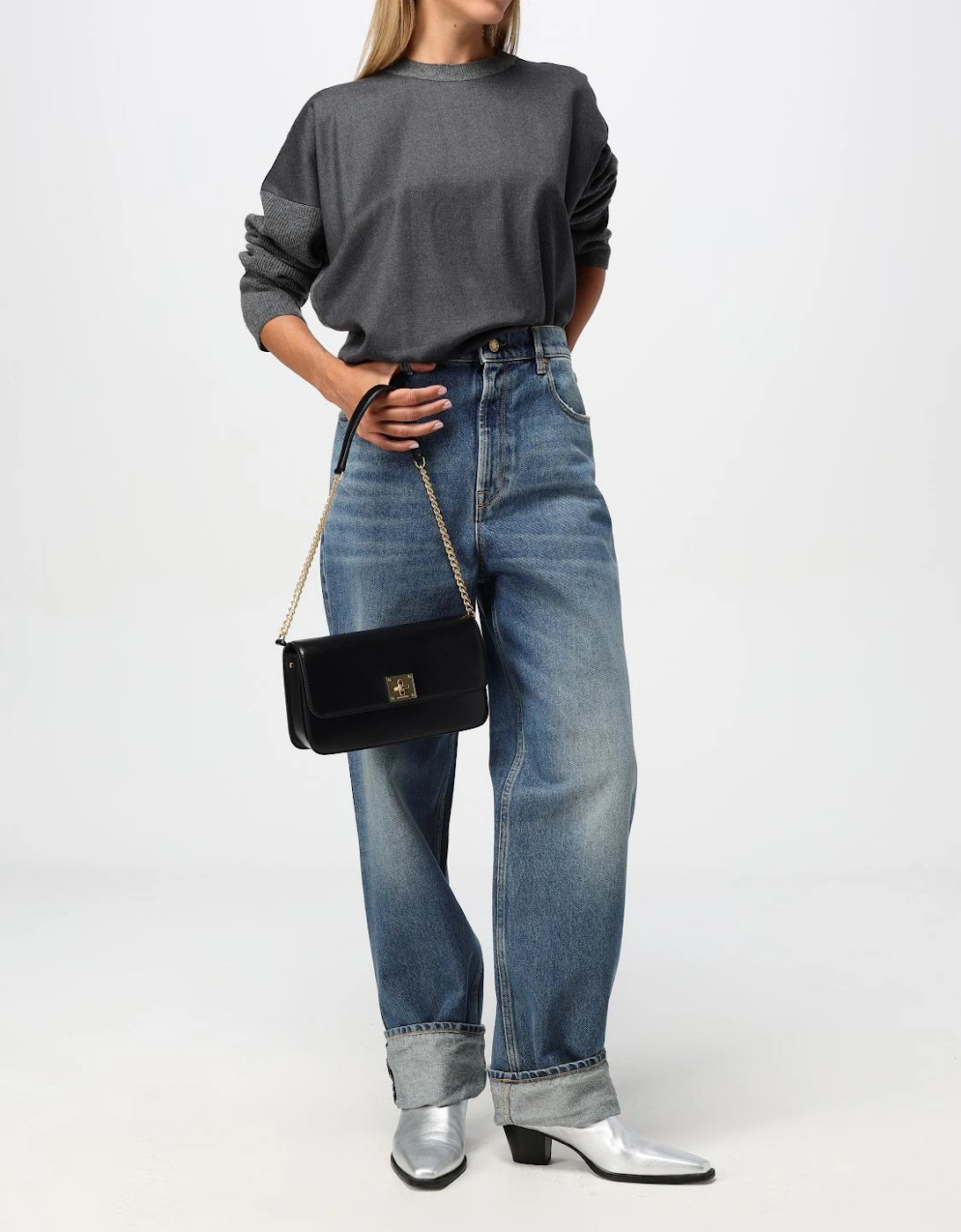 Clutch Bag with Chain Strap