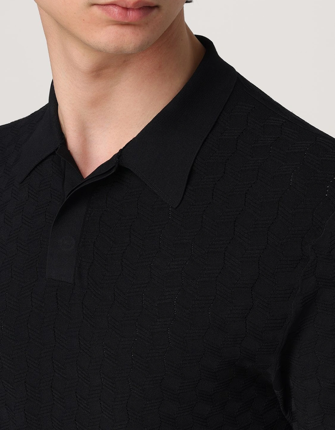 Knitted Polo Shirt Short Sleeves