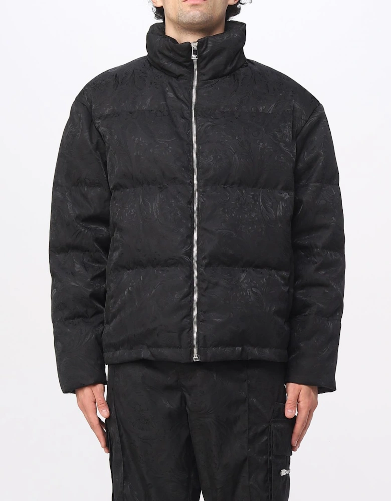 Floral Print Puffer Jacket