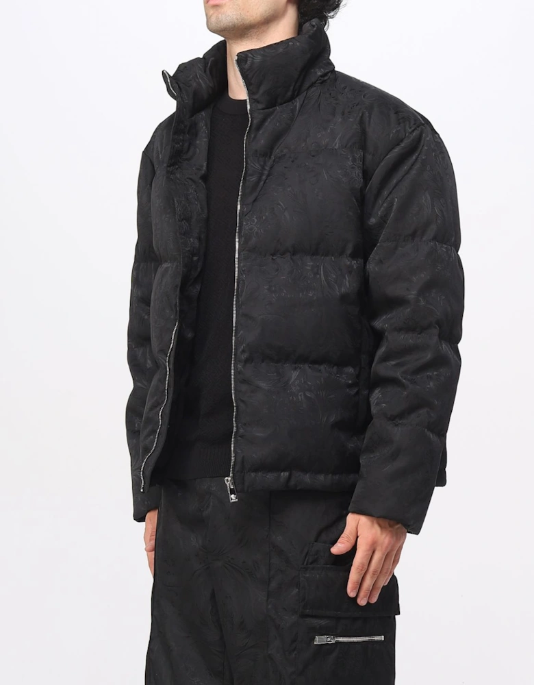 Floral Print Puffer Jacket