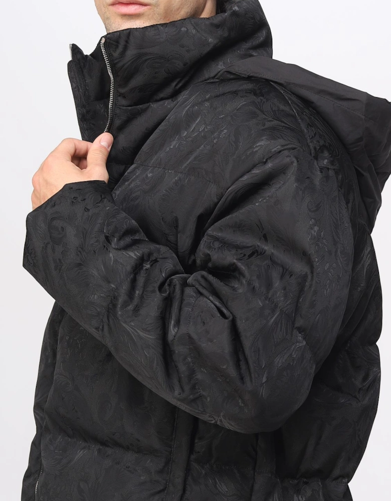 Floral Print Puffer Jacket