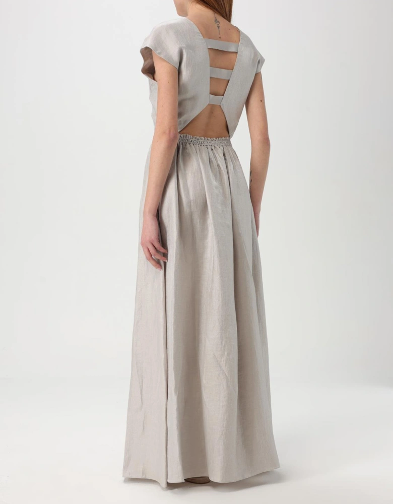 Maxi Dress Short Sleeves VNeck