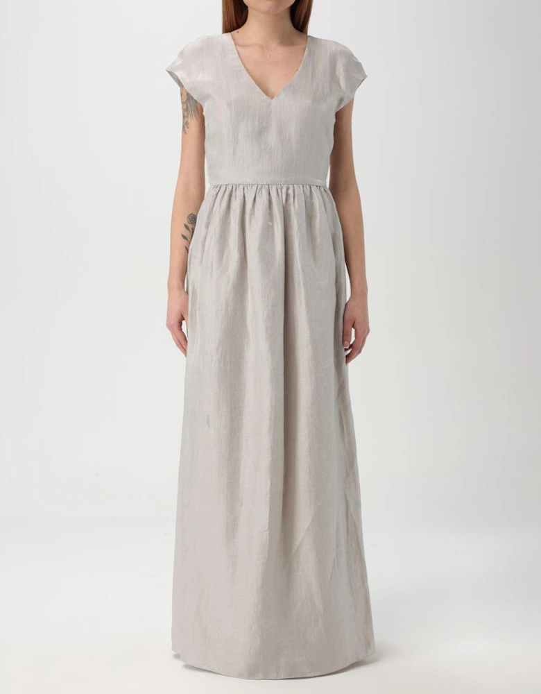 Maxi Dress Short Sleeves VNeck