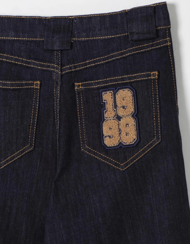 Wide Leg Pleated Jeans