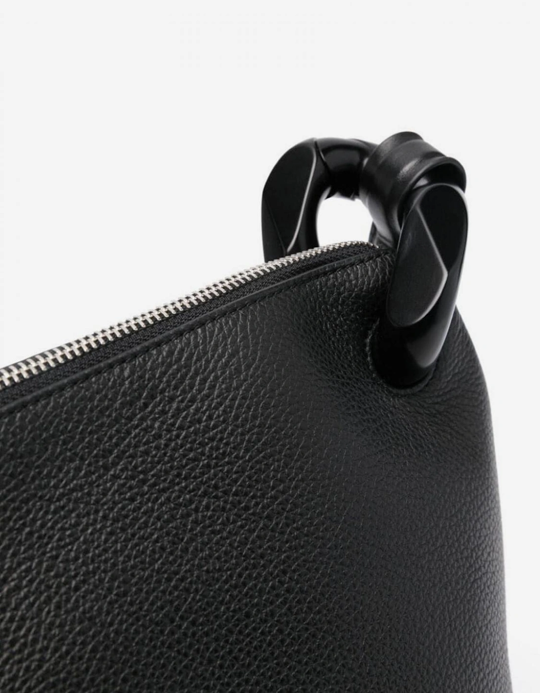Chain Leather Shoulder Bag Knotted Strap