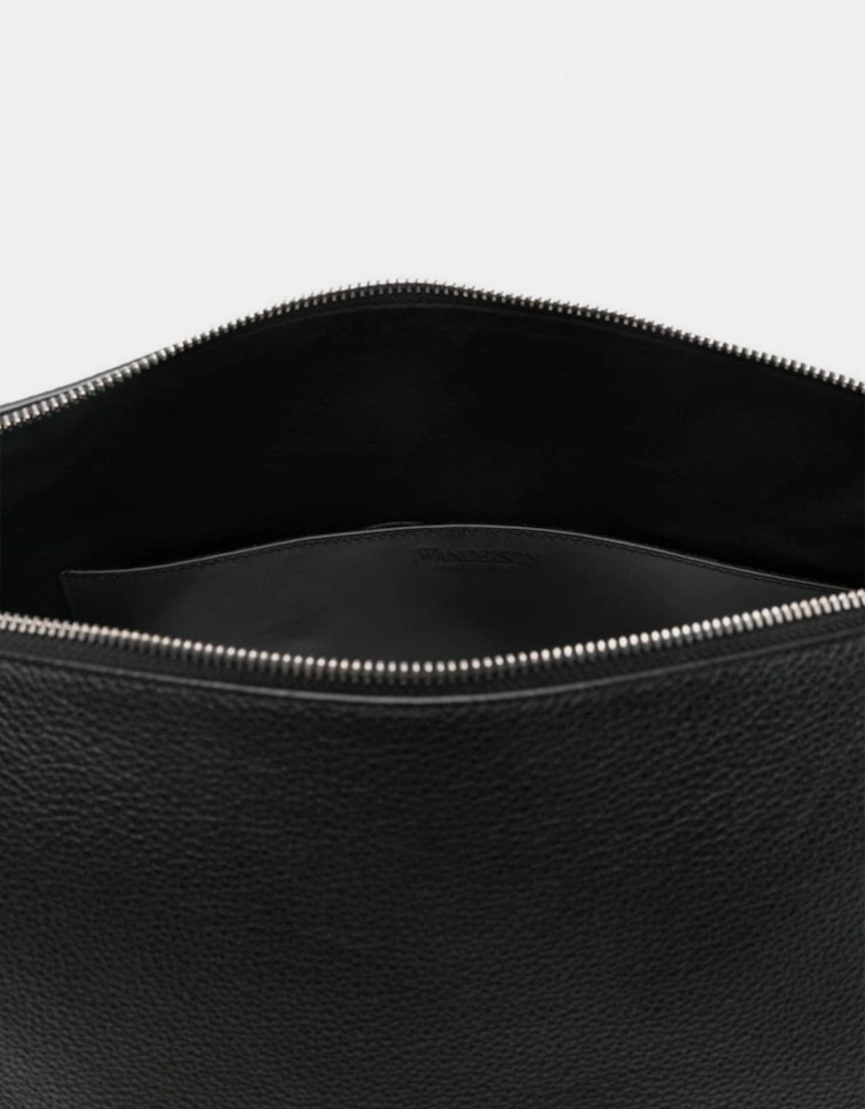 Chain Leather Shoulder Bag Knotted Strap