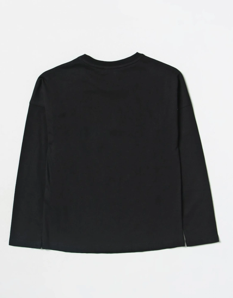 Girls Embroidered Logo Sweater
