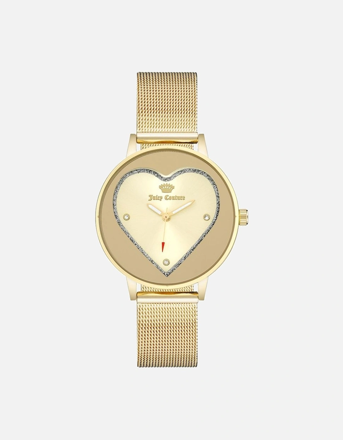 Heart Watch Gold Mesh Band Style, 4 of 3