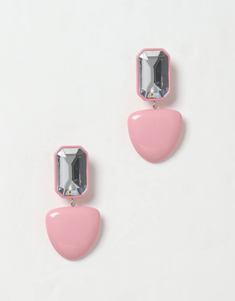 Crystal Resin Drop Earrings