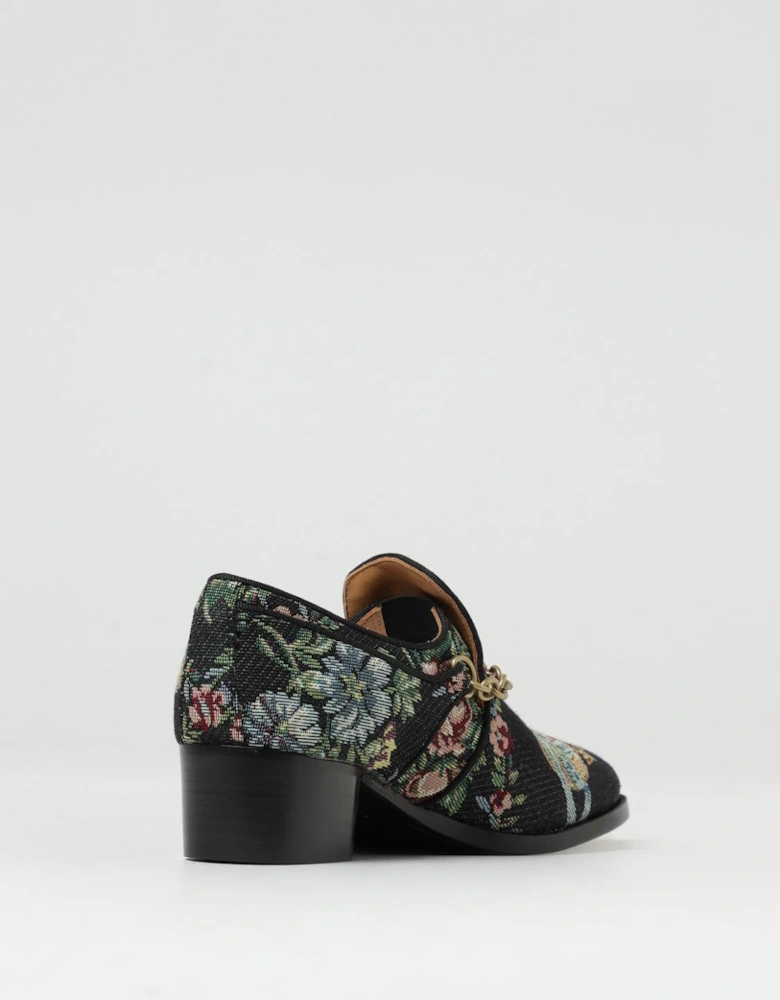 Floral Tapestry Chain Pumps