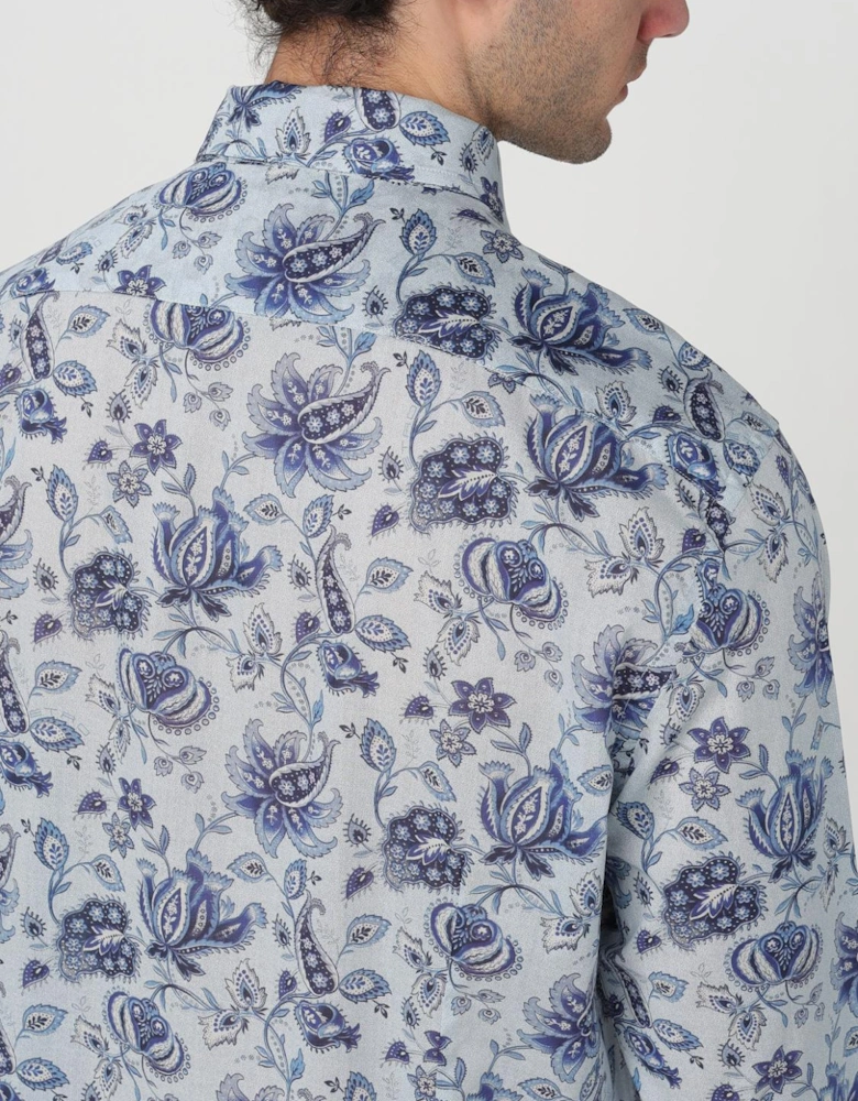 Floral Print Cotton Shirt