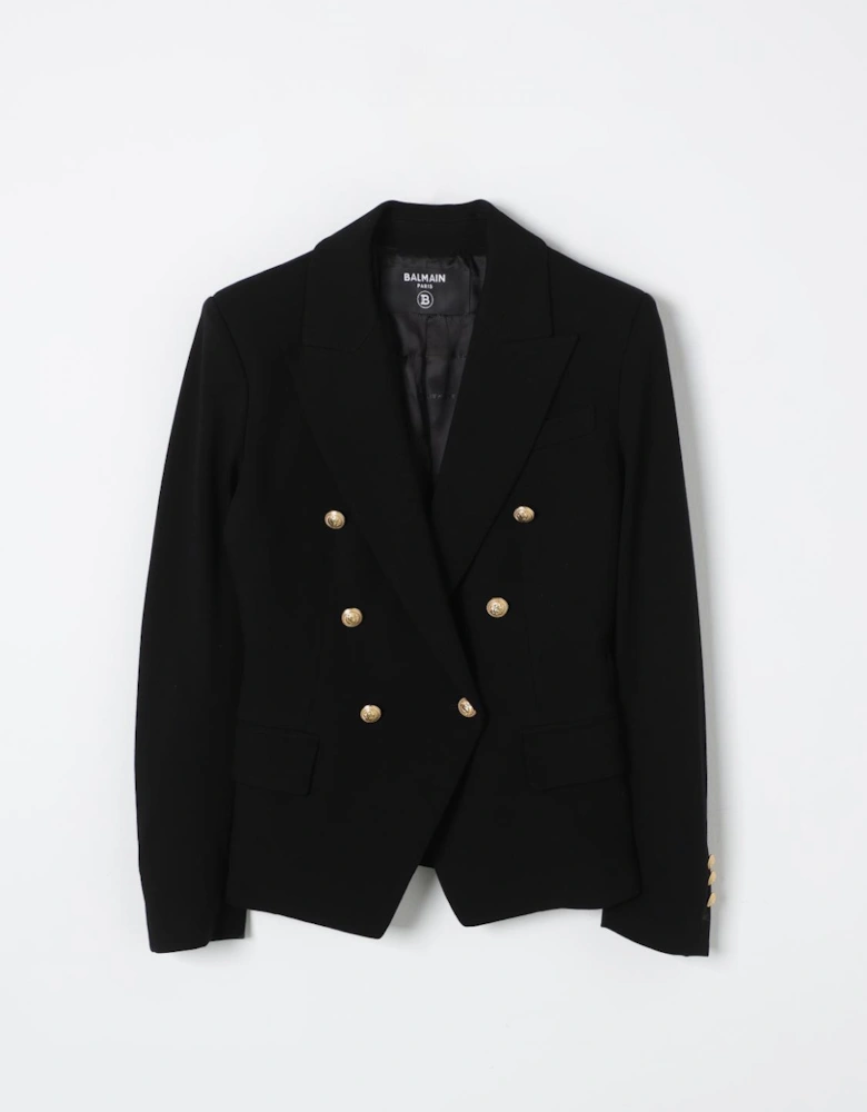 Double Breasted Blazer Gold Buttons