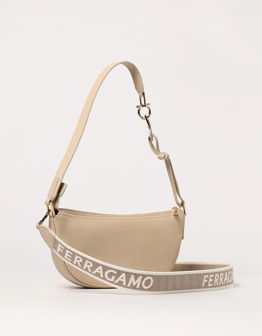 Crescent Leather Shoulder Bag