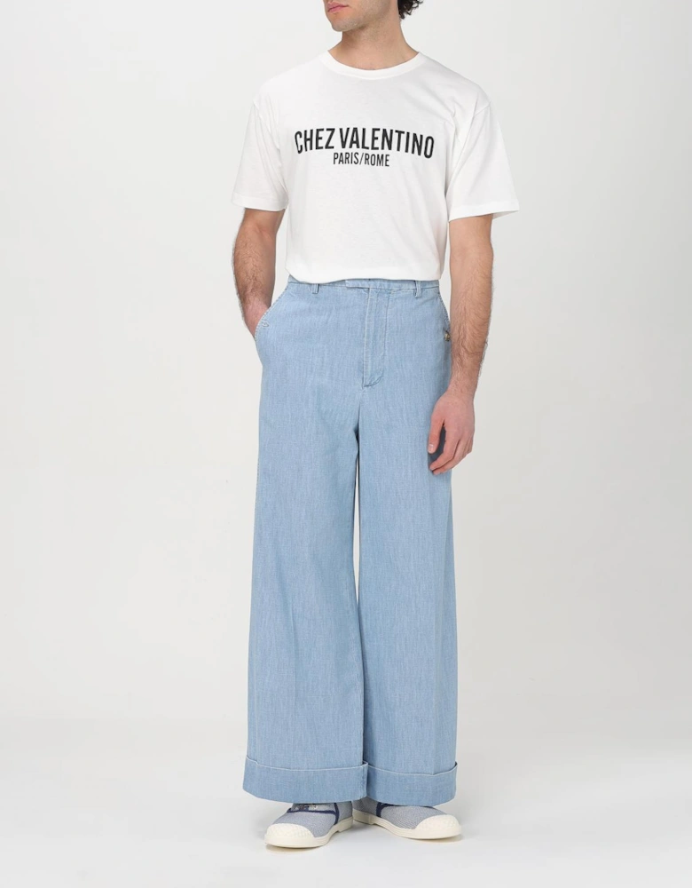 Wide Leg Denim Jeans