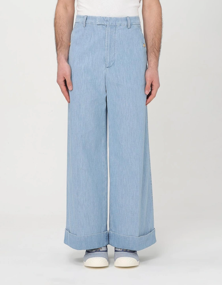 Wide Leg Denim Jeans