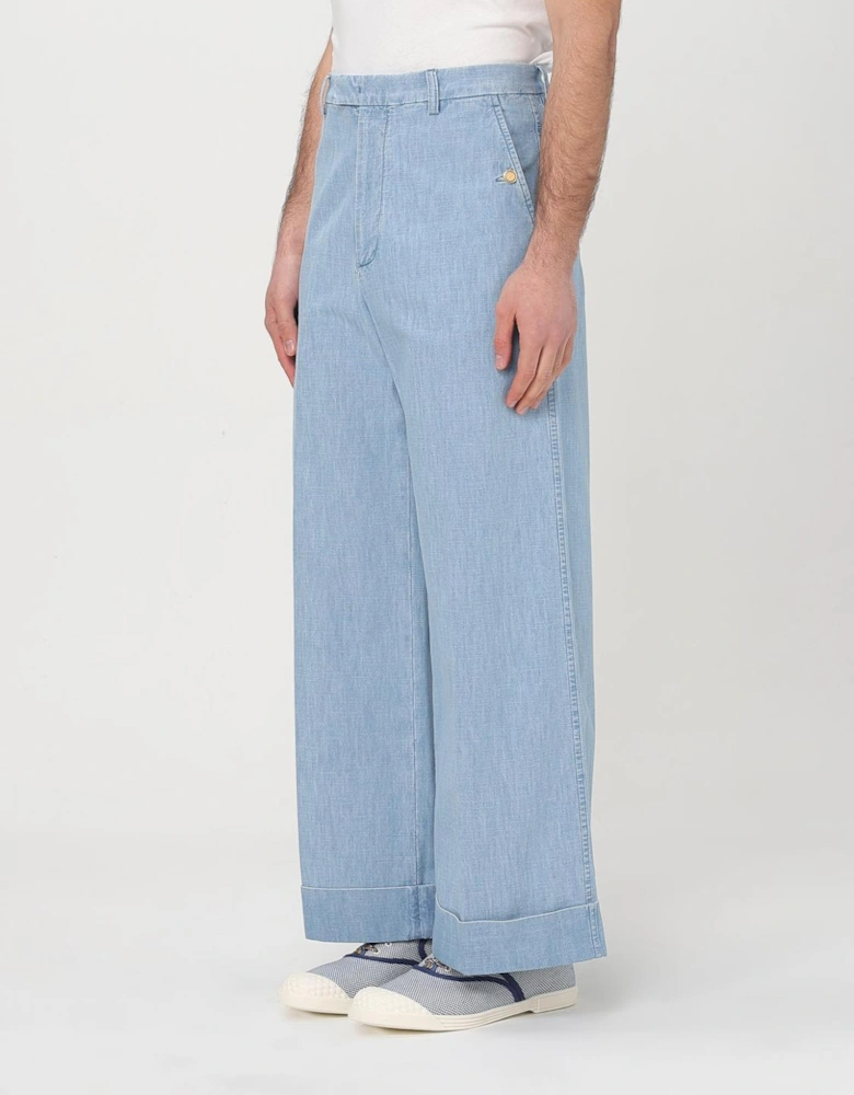 Wide Leg Denim Jeans