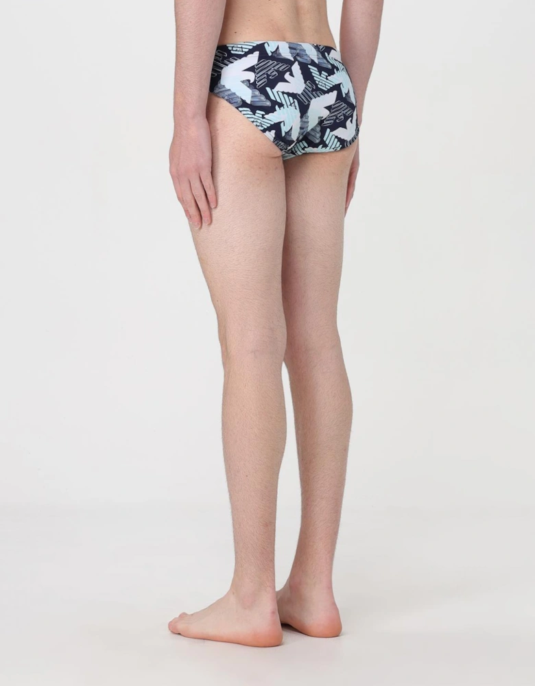 Eagle Print Swim Briefs