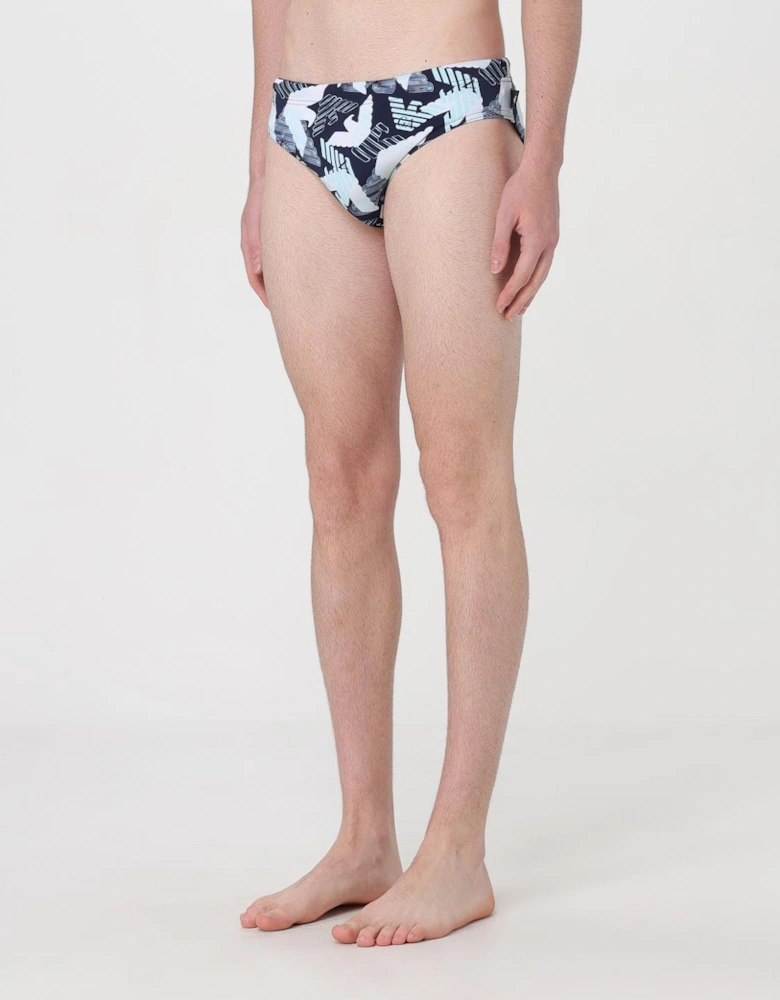 Eagle Print Swim Briefs