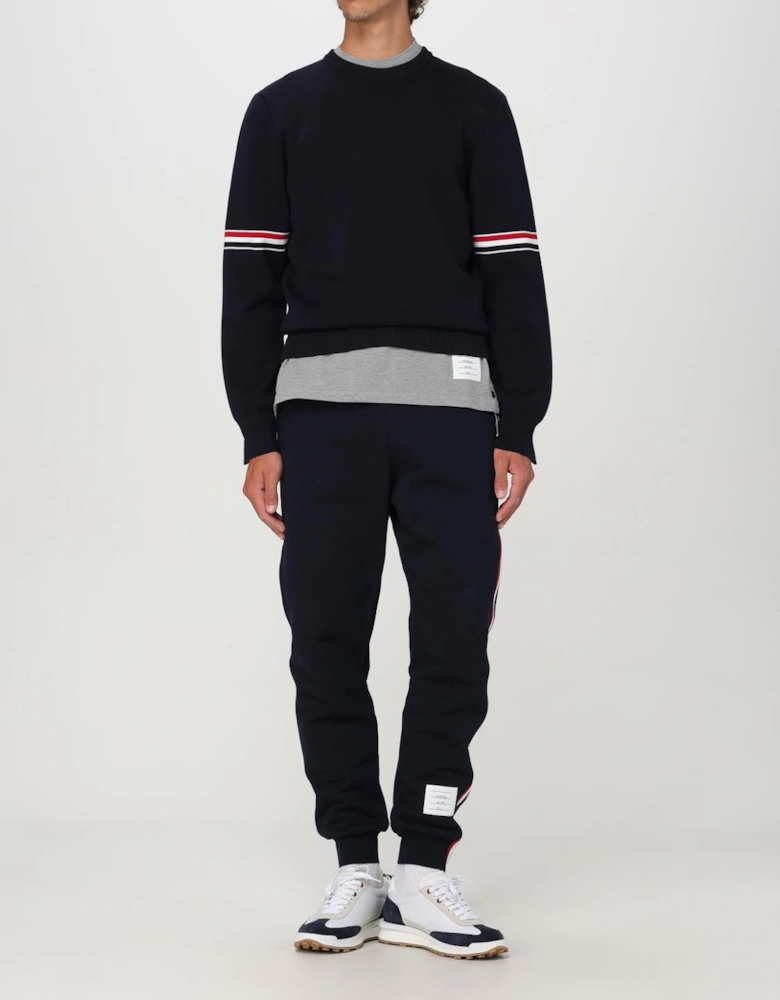 Crew Neck Sweater Grosgrain Taping