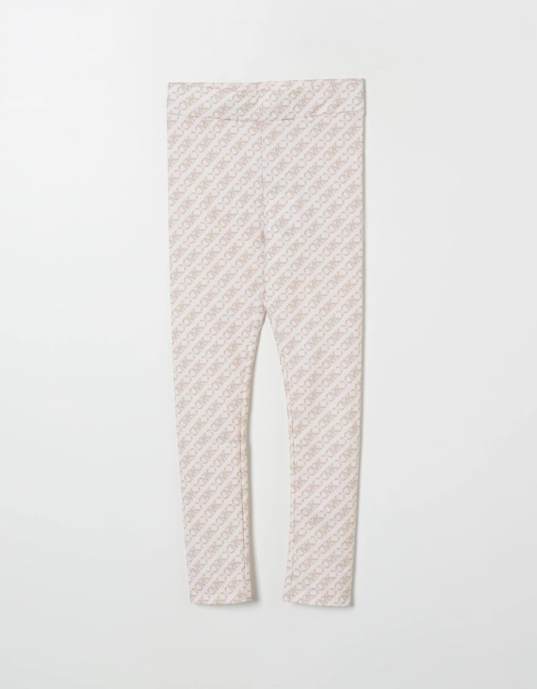 Kids Leggings AllOver Logo Print