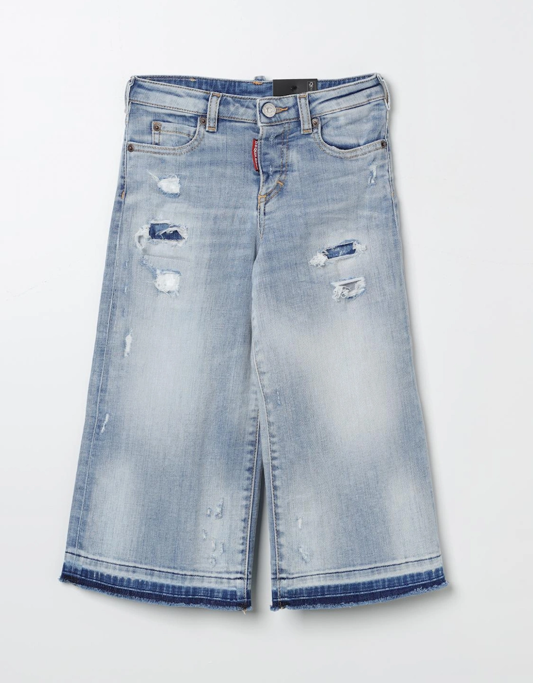 Kids Culottes Distressed Denim, 4 of 3