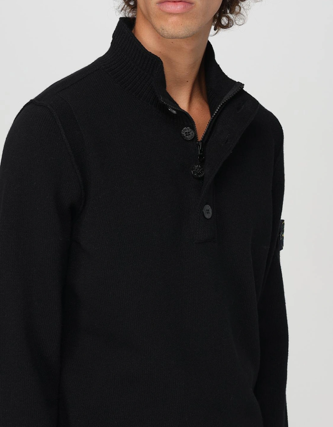 High Neck Merino Wool Sweater