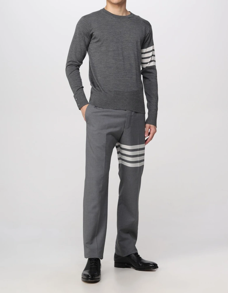 Four Bar Crewneck Sweater