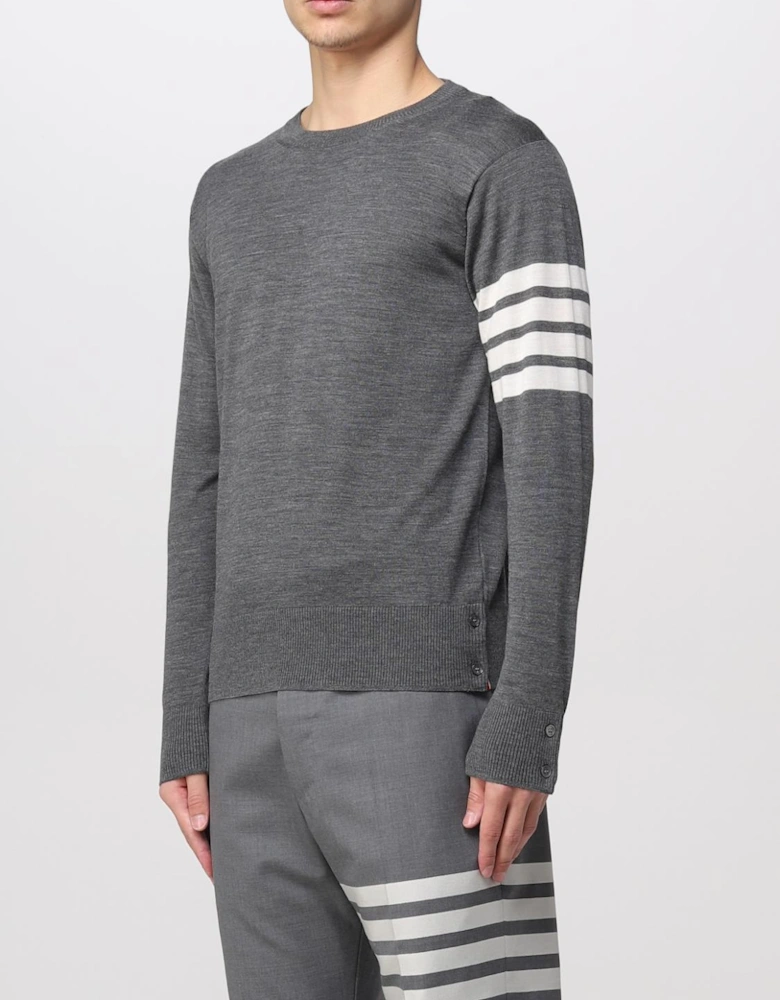 Four Bar Crewneck Sweater