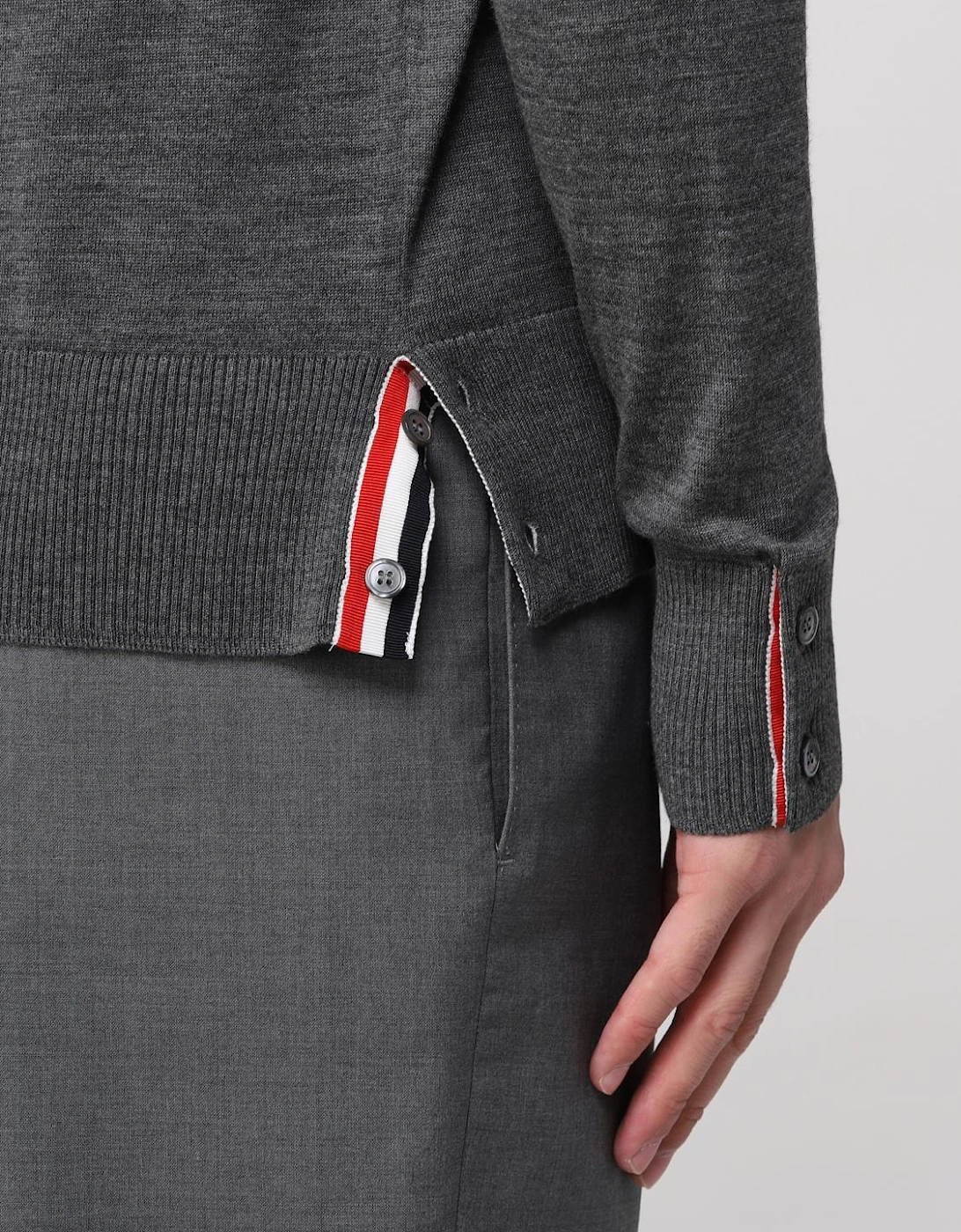 Four Bar Crewneck Sweater