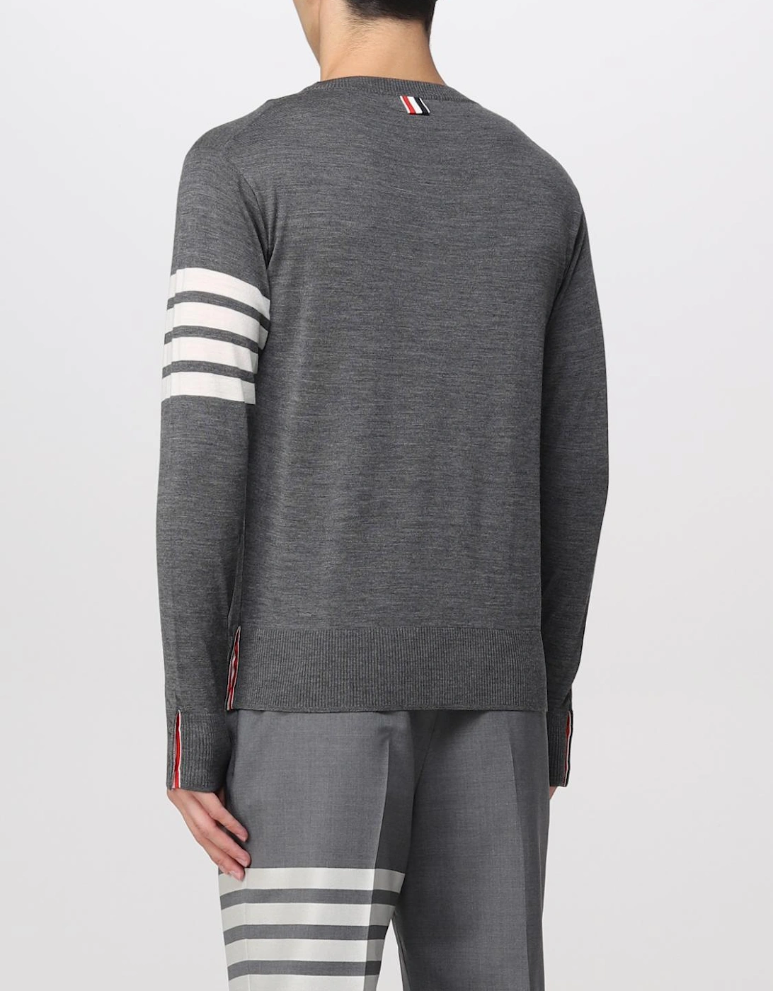 Four Bar Crewneck Sweater