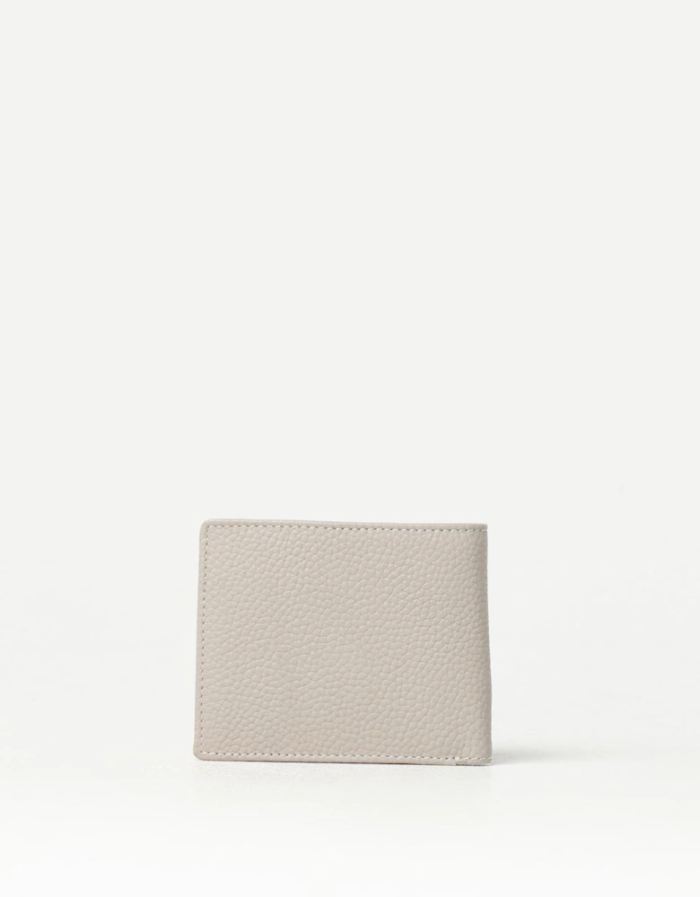 Leather Wallet with Metal Emblem