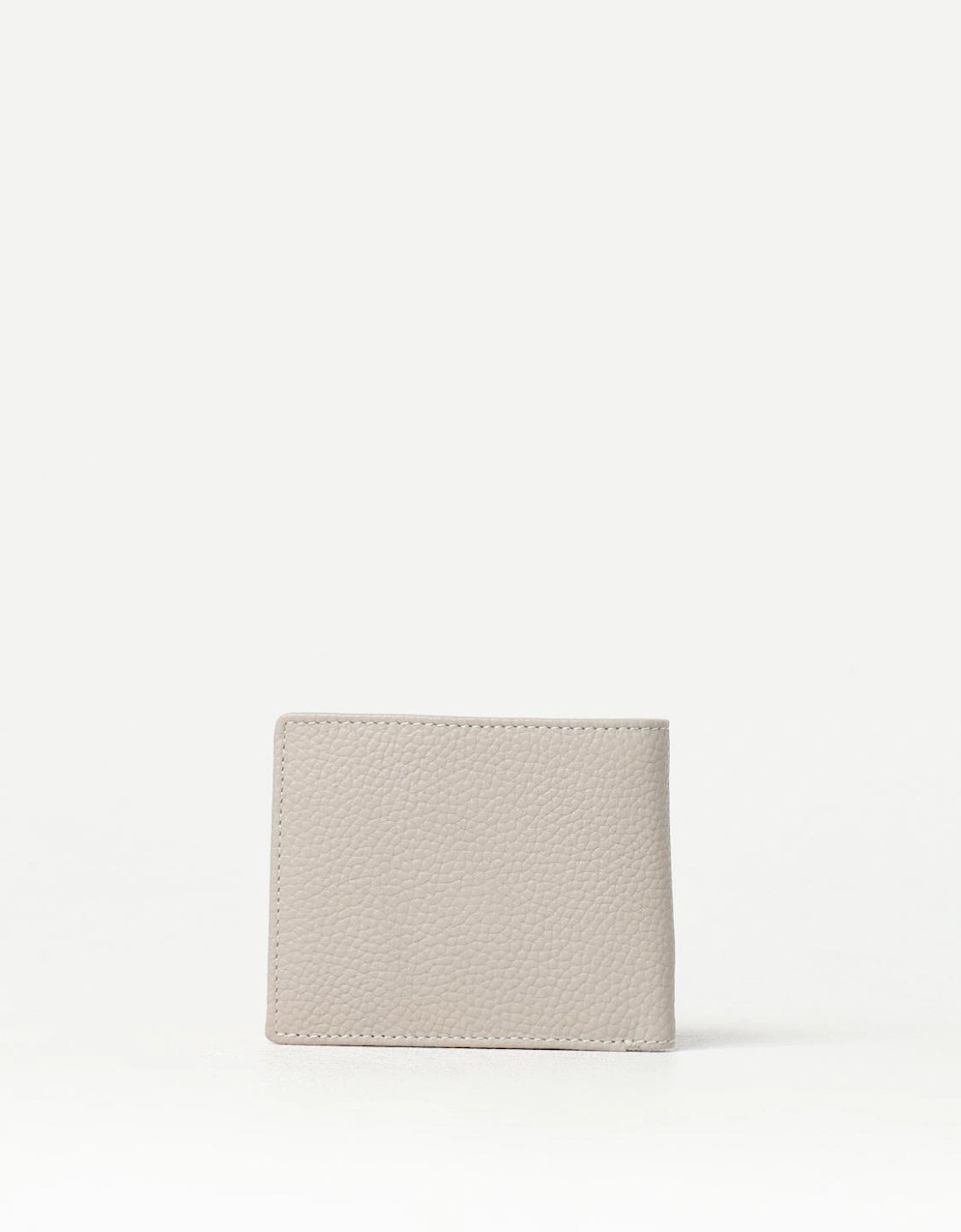 Leather Wallet with Metal Emblem