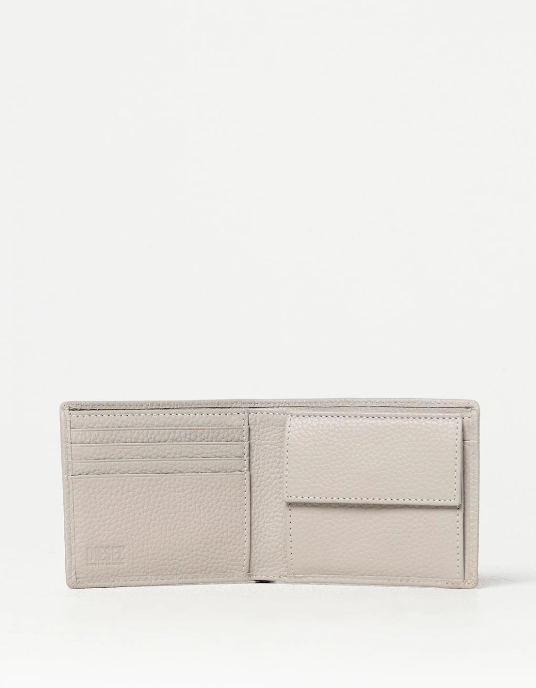 Leather Wallet with Metal Emblem