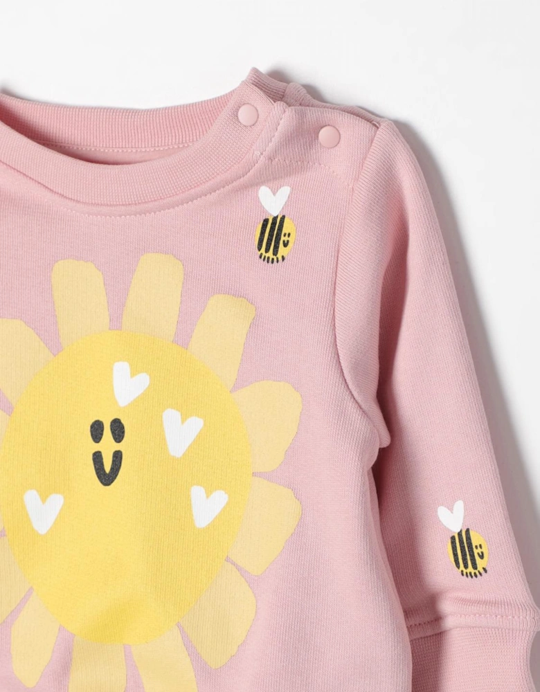 Kids Sunflower Bee Sweatshirt
