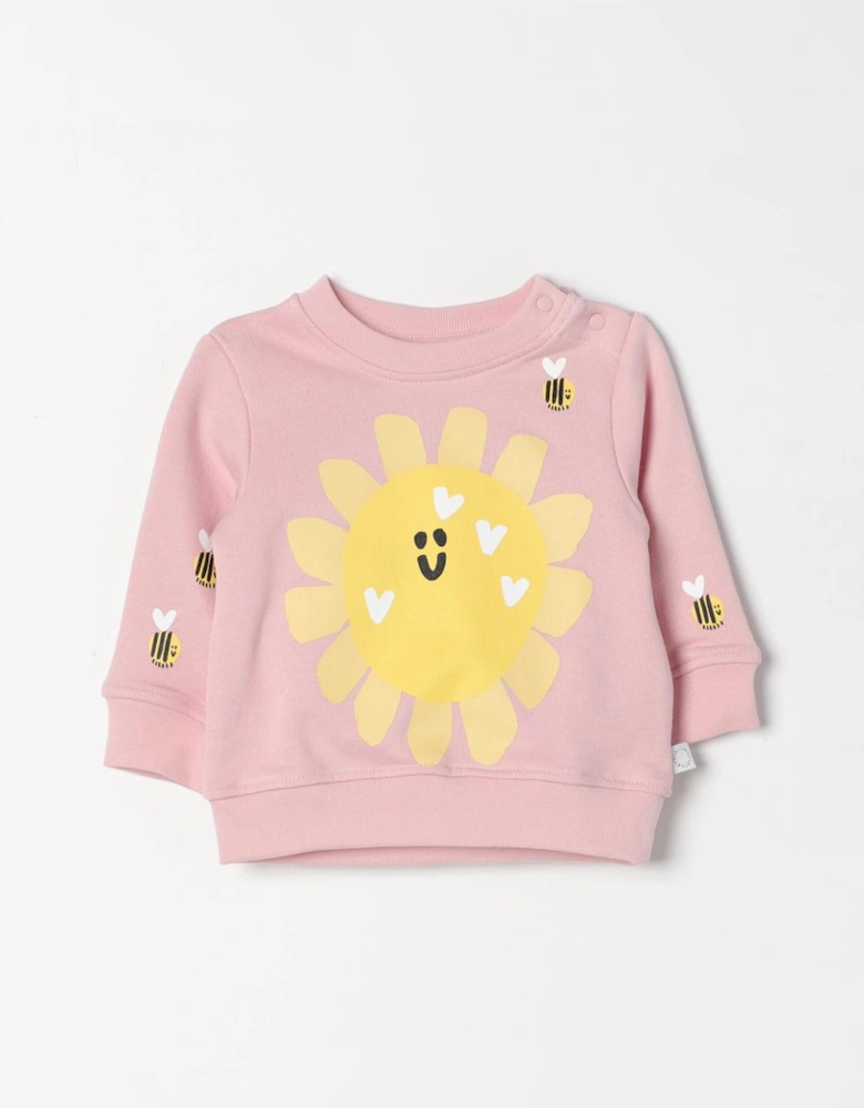 Kids Sunflower Bee Sweatshirt