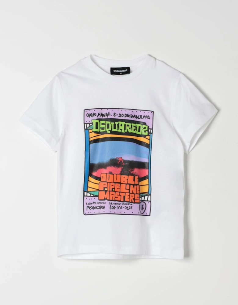 Kids Graphic Tee Surfing Design