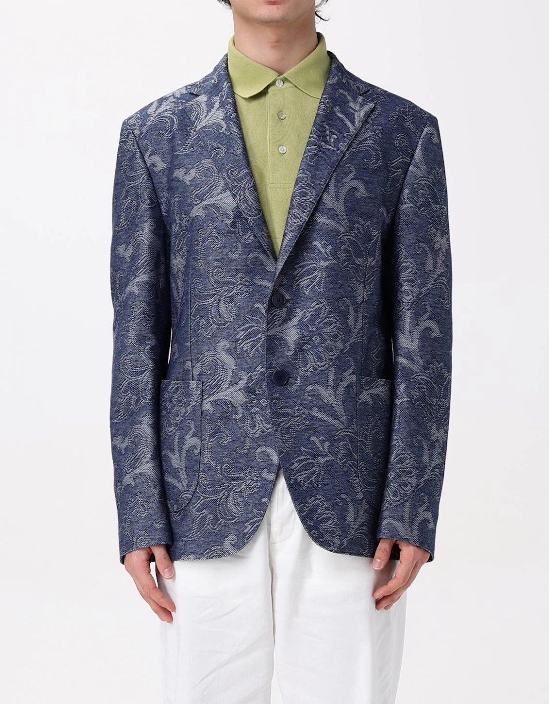 Paisley Print Linen Blazer, 5 of 4