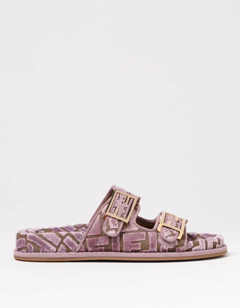 Slides Velvet Buckle