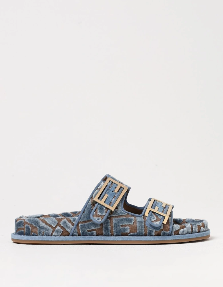 Slides Velvet Buckle