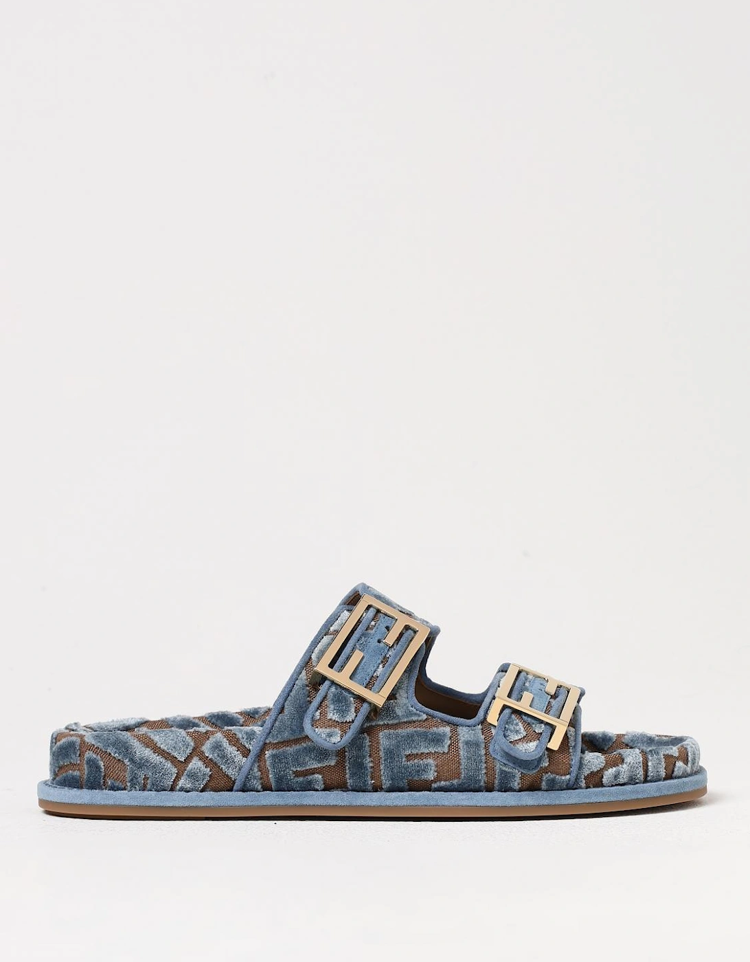 Slides Velvet Buckle