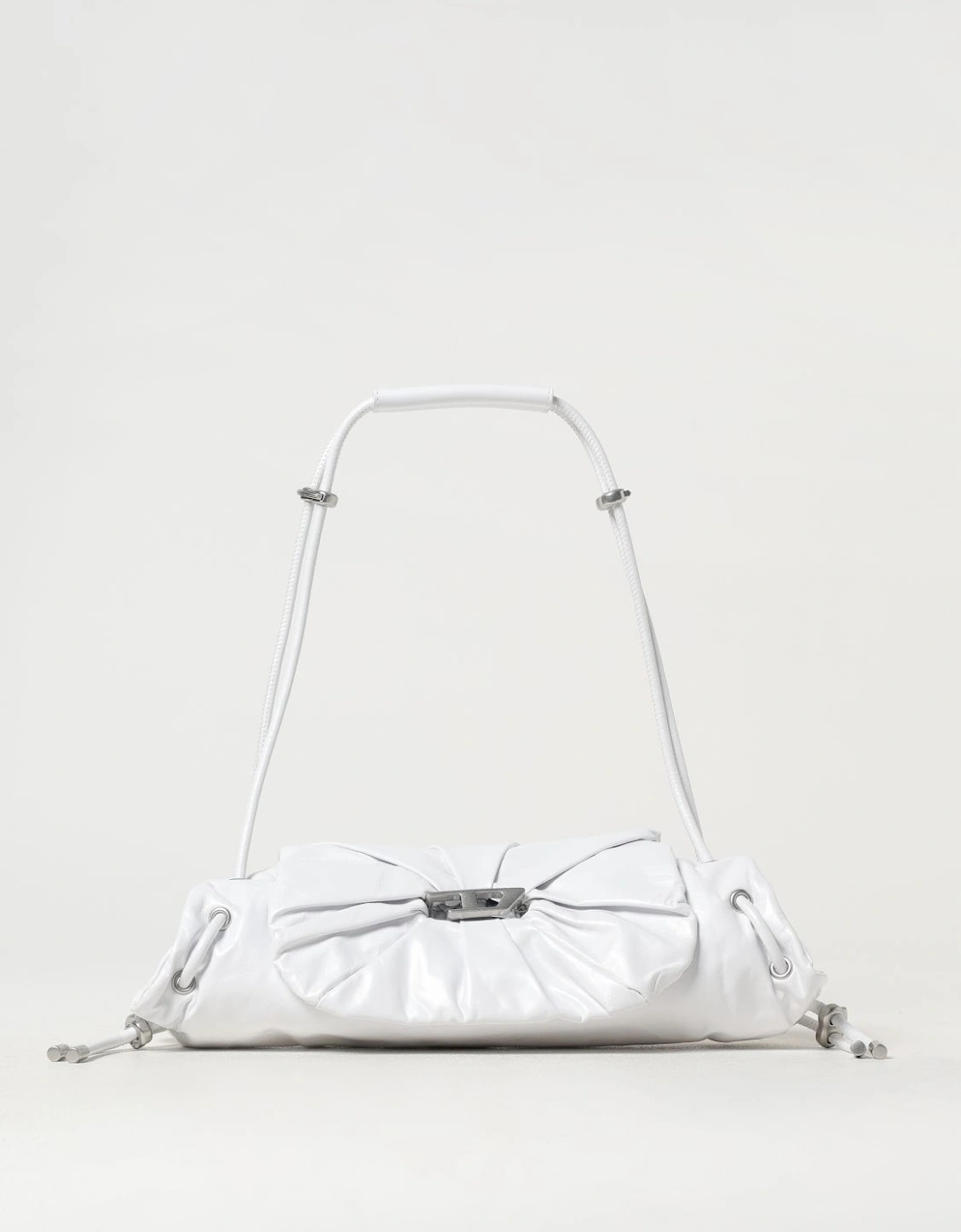 Pleated Leather Shoulder Bag