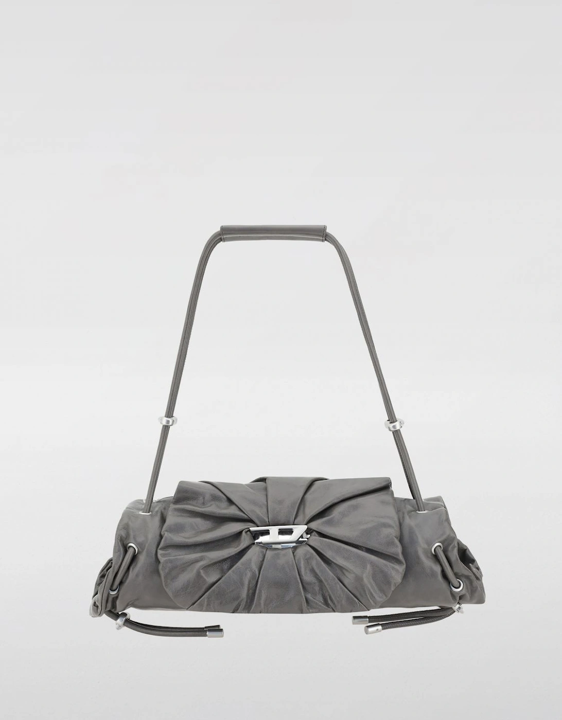 Pleated Leather Shoulder Bag, 5 of 4
