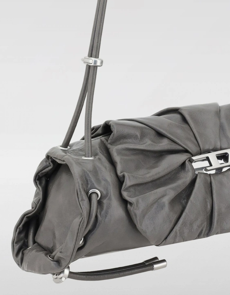 Pleated Leather Shoulder Bag