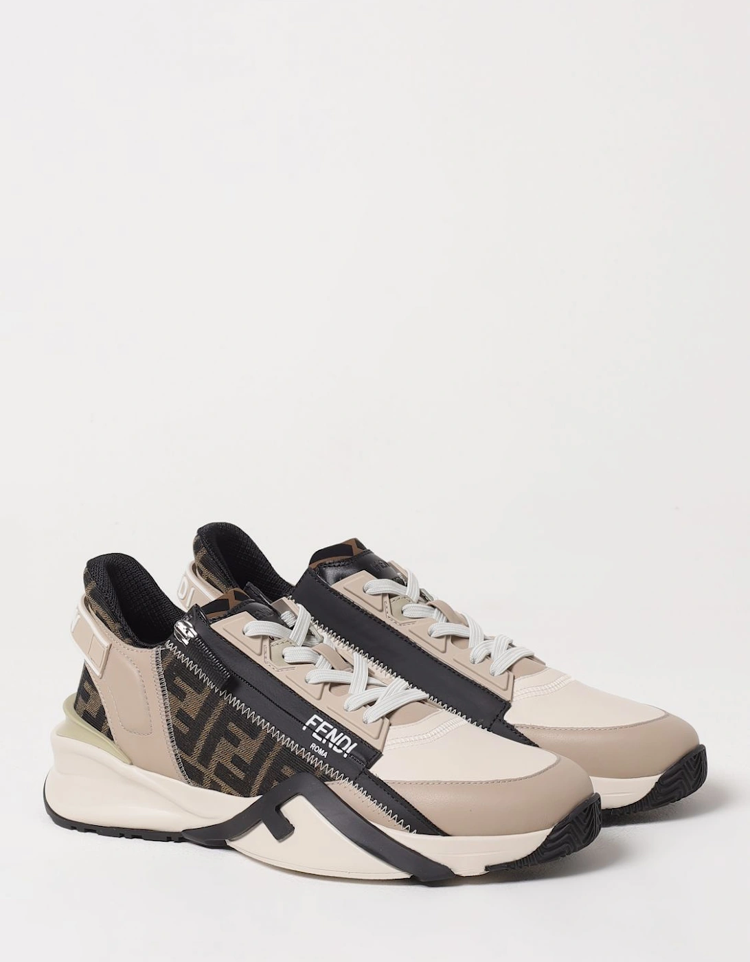 FF Motif Sneakers Side Zipper