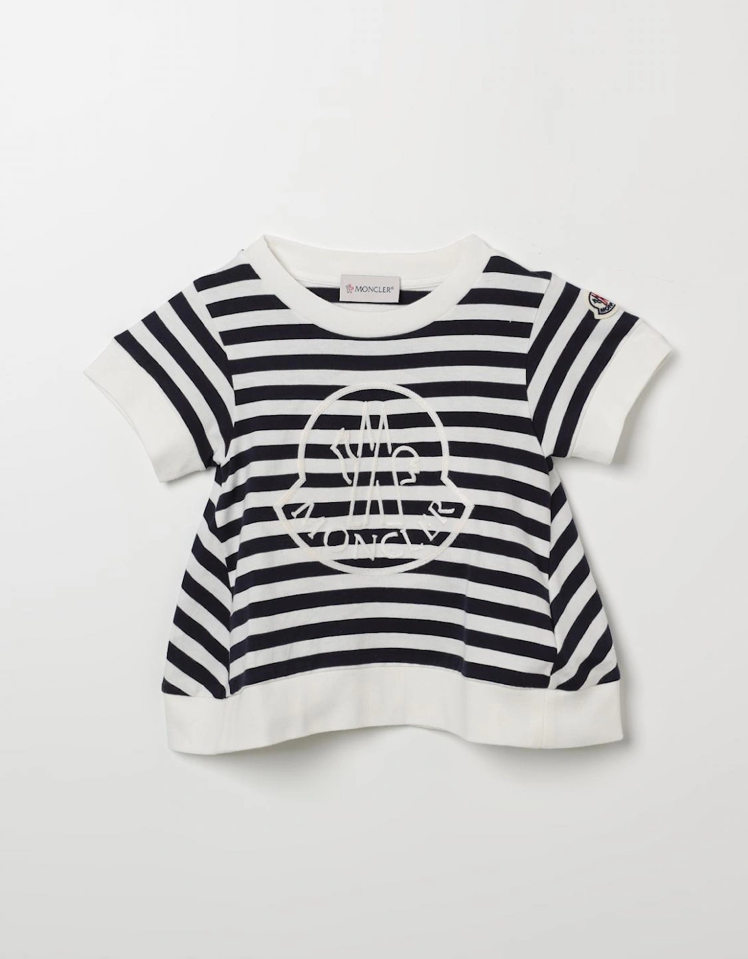 Kids Striped TShirt Logo Print